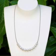 1.3 Perlen Collier weiß Harmonie