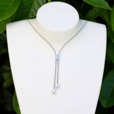 1.3 Perlen Collier weiß Harmonie