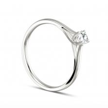 R.1 Verlobungsring Weißgold Brillant 0,15ct